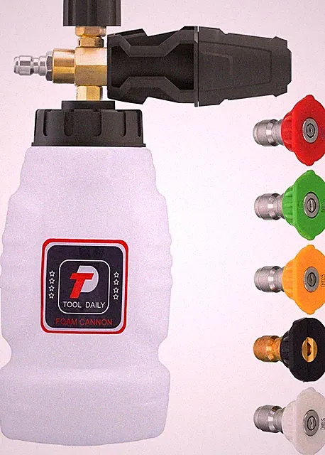 Foam Cannon, 1/4 Inch Quick Connect, Power Washer Foam Cannon with 5 Pressure Wa