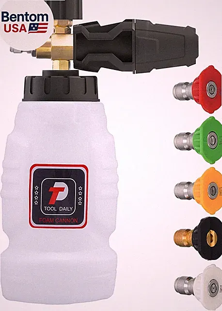 Foam Cannon, 1/4 Inch Quick Connect, Power Washer Foam Cannon with 5 Pressure Wa