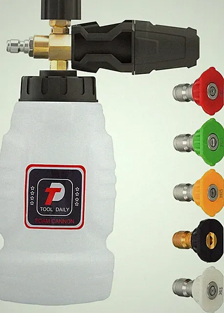 Foam Cannon 3600 PSI-1/4" Quick Connect Pressure Washer 5 Nozzle Tips Car