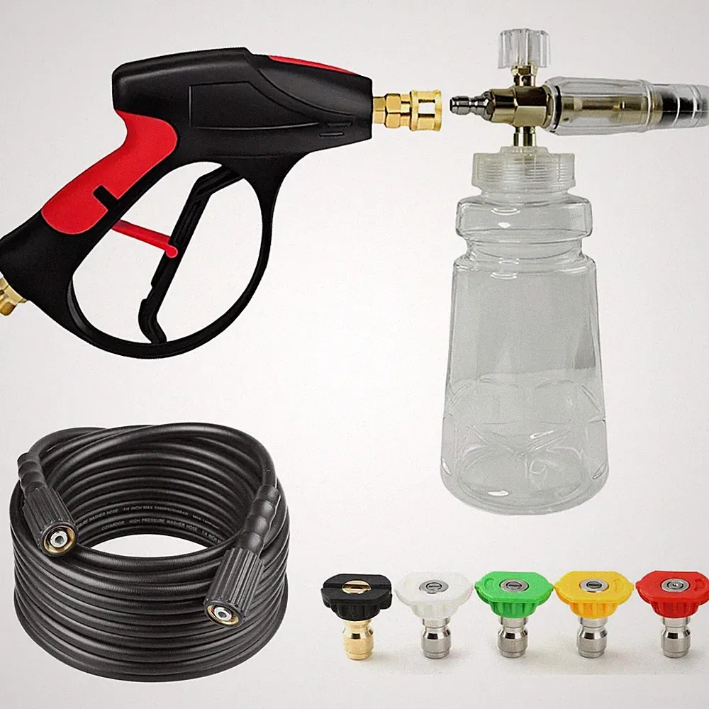 Foam Cannon Bottle 1/4"Quick Connect Snow Gun Lance Sprayer Pressure Washer Hose