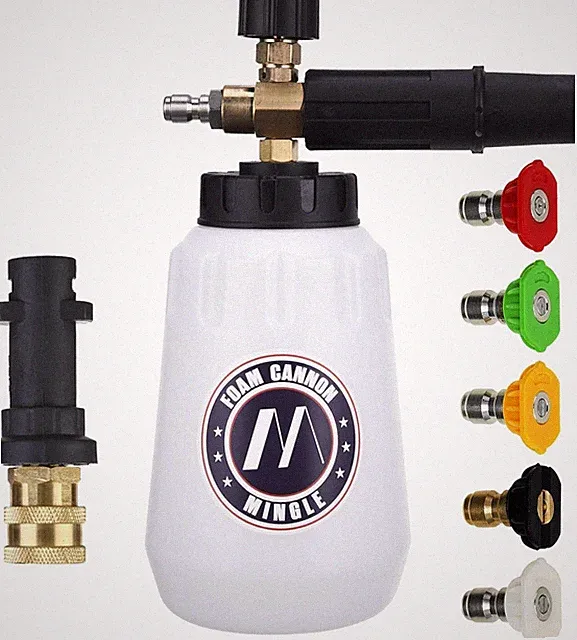 Foam Cannon, Compatible with Karcher K2, K3, K4, K5, K6, K7 Pressure Washer, wit