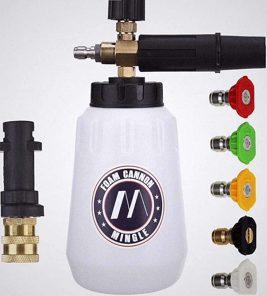 Foam Cannon, Compatible with Karcher K2, K3, K4, K5, K6, K7 Pressure Washer, wit
