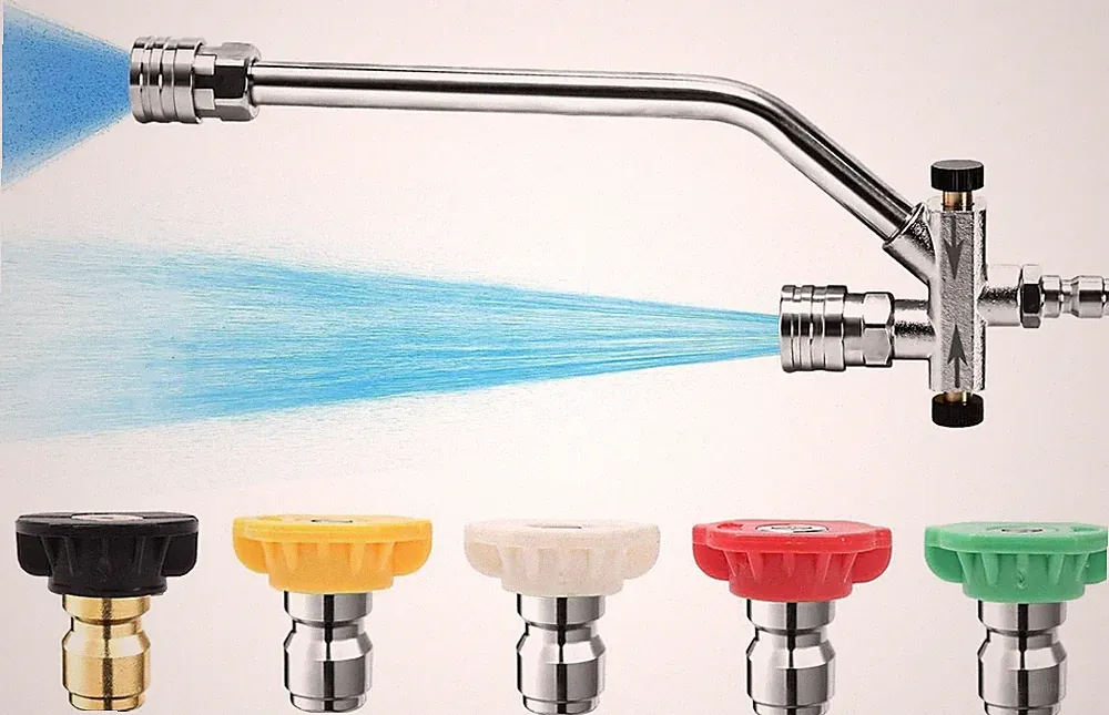 Foam Cannon Dual Connector Accessory, Pressure Washer Double Tip Attachment for