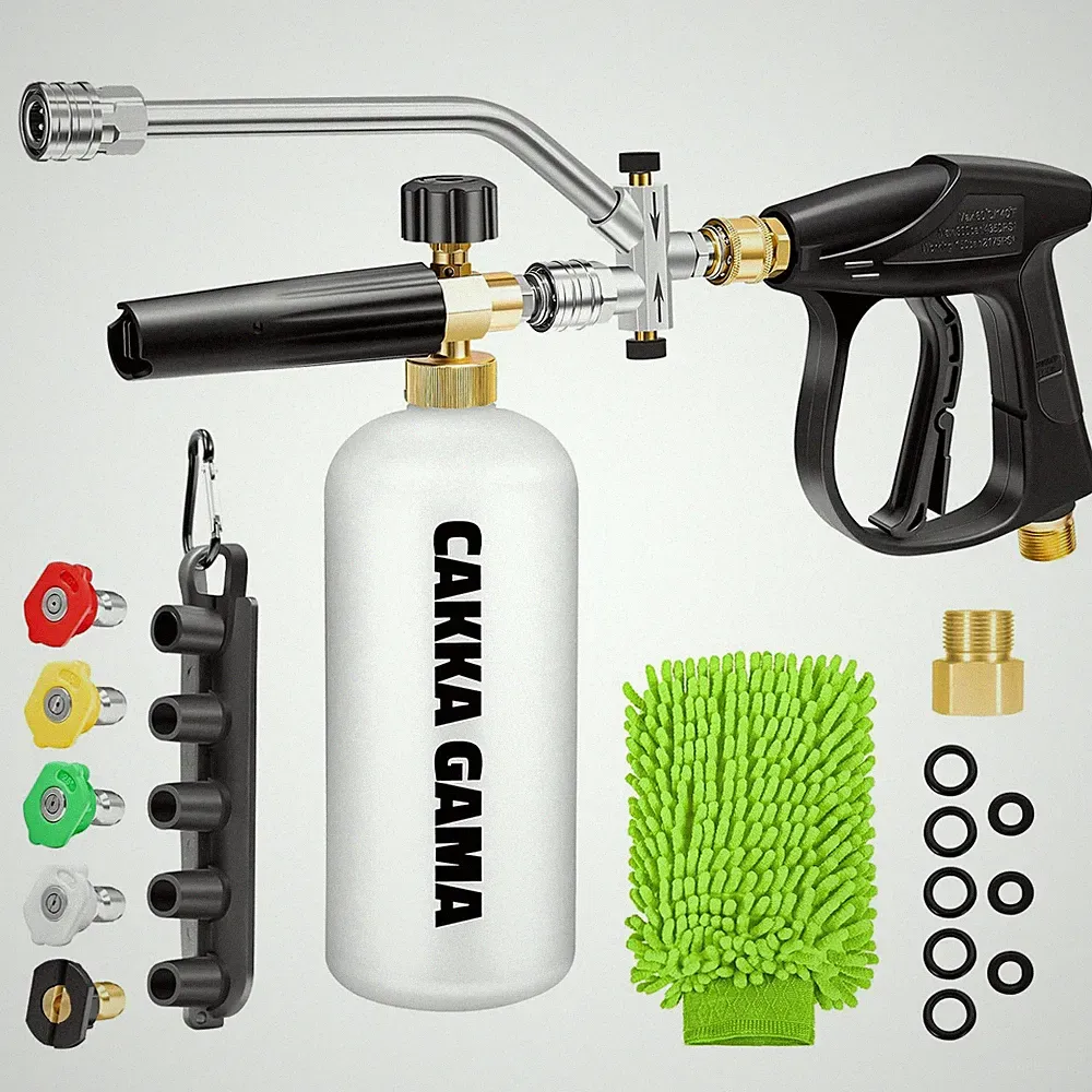Foam Cannon Dual Connector for Pressure Washer, Industrial Car Wash Foam Gun...