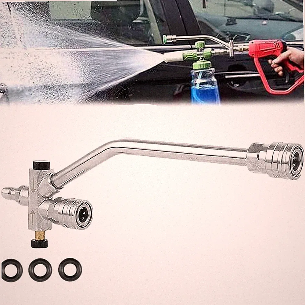 Foam Cannon Dual Connector Pressure Washer Foam Blaster 1/4"" Lance Nozzle