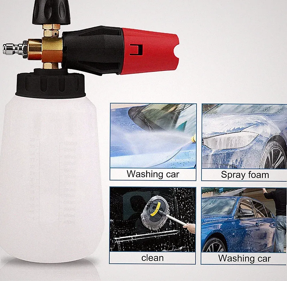 Foam Cannon for Pressure Washer 1/4" Quick Connector Nozzle Tips for Car Washing
