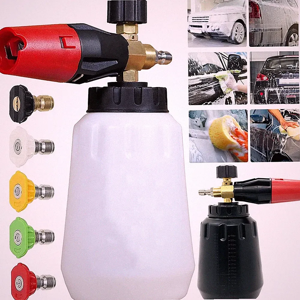 Foam Cannon for Pressure Washer 1/4" Quick Connector Nozzle Tips for Car Washing