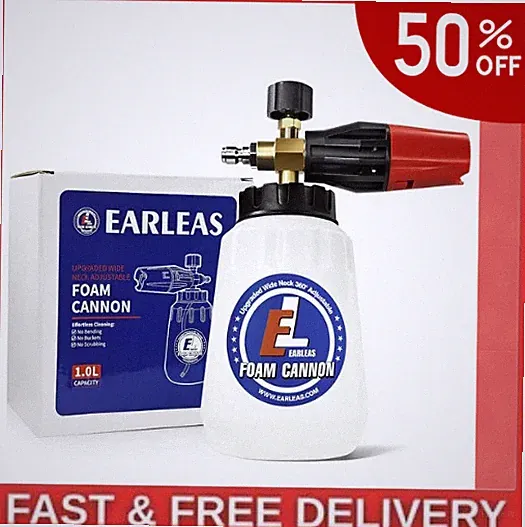 Foam Cannon for Pressure Washer, 1 Liter Bottle, 1/4 Inch Quick Connector