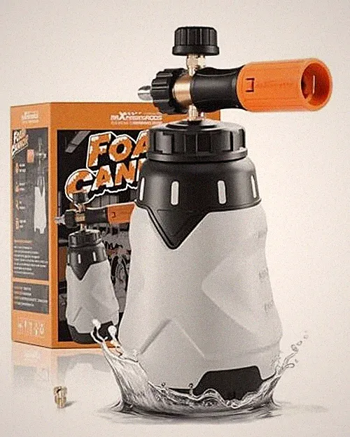 Foam Cannon for Pressure Washer, 1300ML Wide Mouth Quick Release Car White