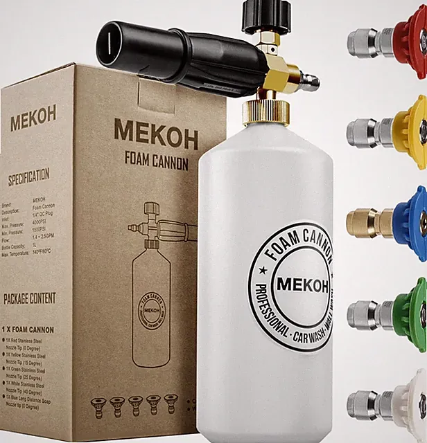 Foam Cannon for Pressure Washer, 4000psi Car Wash Foam Gun, 1 Liter Foam Sprayer