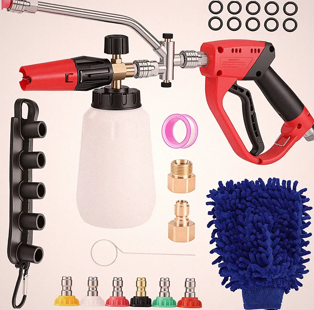 Foam Cannon for Pressure Washer, 5000 Psi, 1L, 6 Nozzles