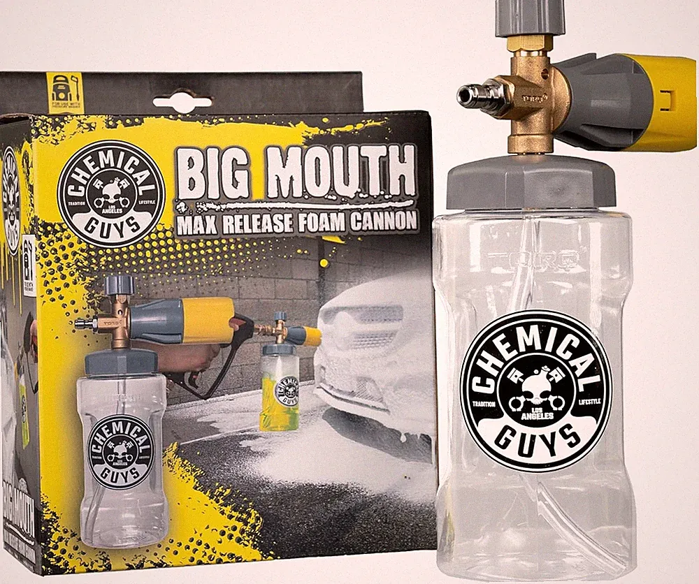 Foam Cannon for Pressure Washer Big Mouth Max Release Car Wash Boat Cleaning