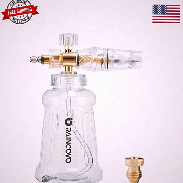 Foam Cannon for Pressure Washer, Snow Clear Foam Cannon for Car Wash, Stainle...
