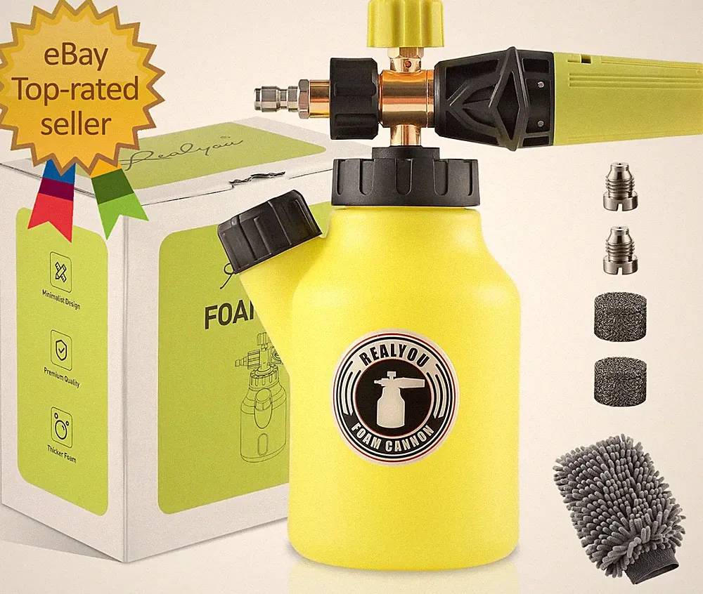 Foam Cannon for Pressure Washer up to 4500 PSI, Premium Foam Sprayer with Easy F