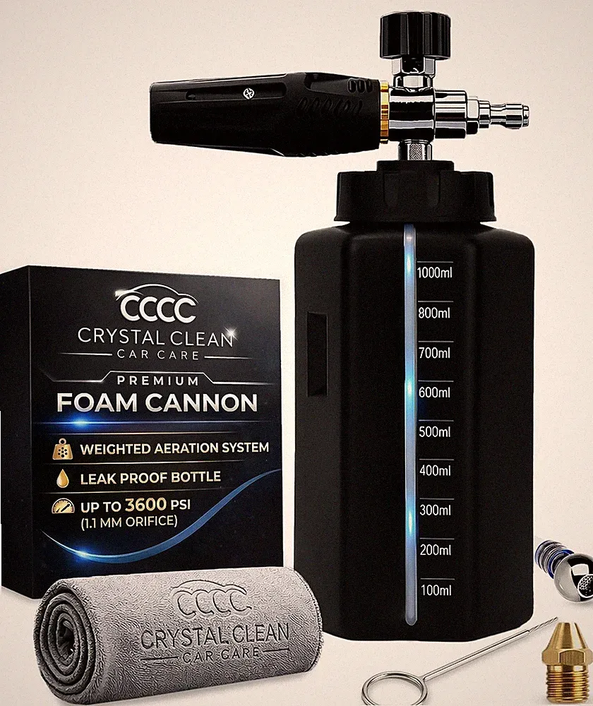 Foam Cannon for Pressure Washer Wide Mouth | High Performance 1/4'' Quick Con...
