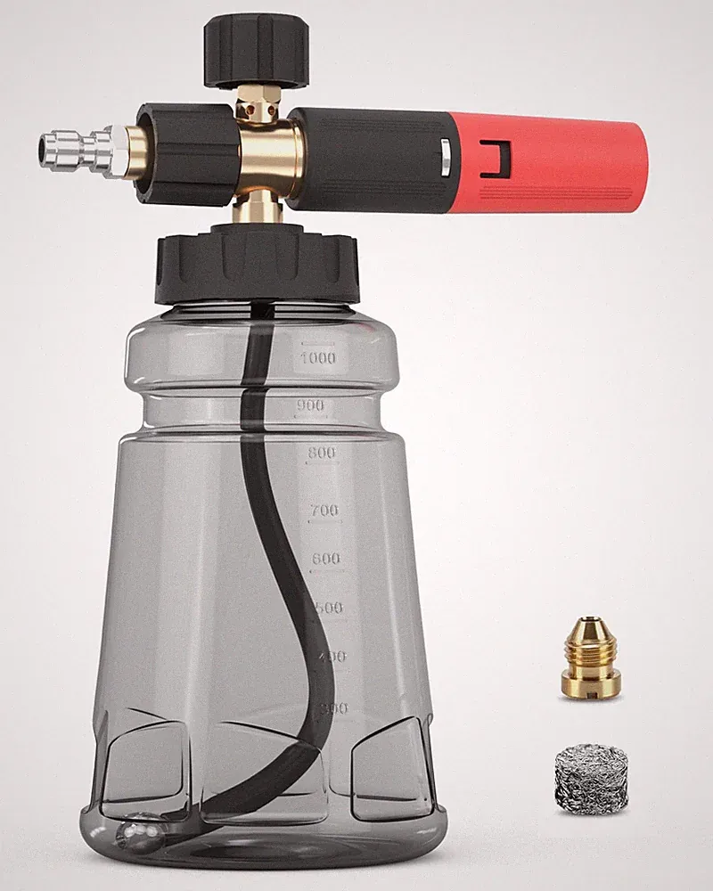 Foam Cannon for Pressure Washer with 1/4" Quick Connector, Wide Mouth Foam Ca...