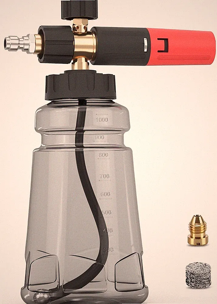 Foam Cannon for Pressure Washer with 1/4" Quick Connector, Wide Mouth Foam Canno