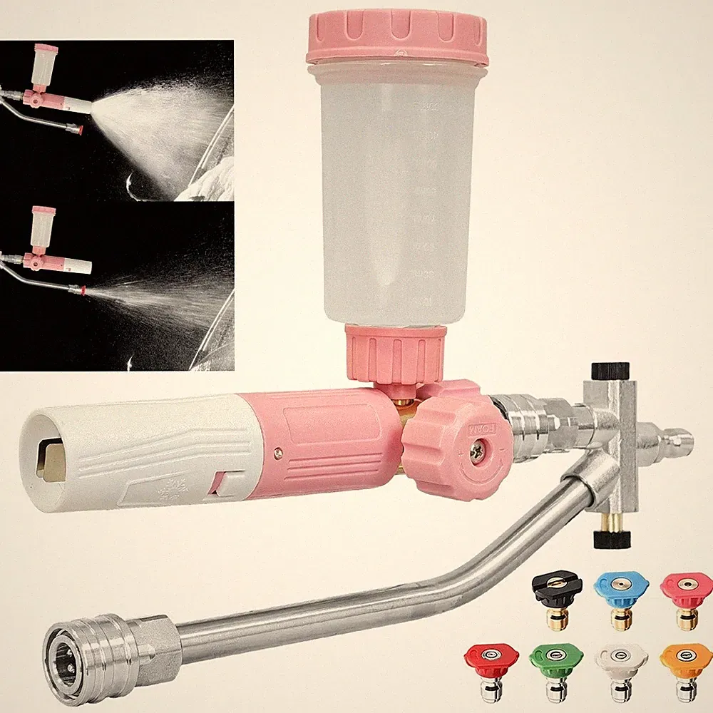 Foam Cannon for Pressure Washer with Dual Connector Accessory, Power Washer Soap