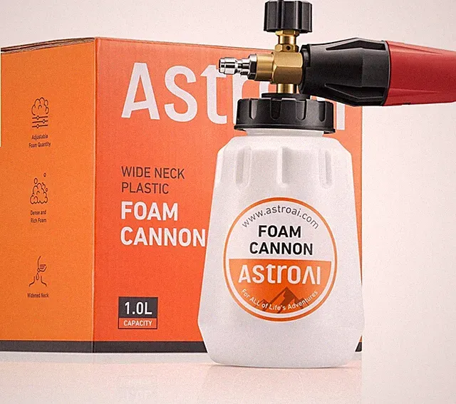 Foam Cannon, Heavy Duty Car Foam Blaster Wide Neck Adjustable Snow Foam Lance an