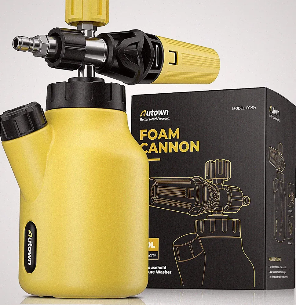 Foam Cannon Pressure Washer, 1/4" Quick Connect & Adjustable Nozzle Foam Sprayer