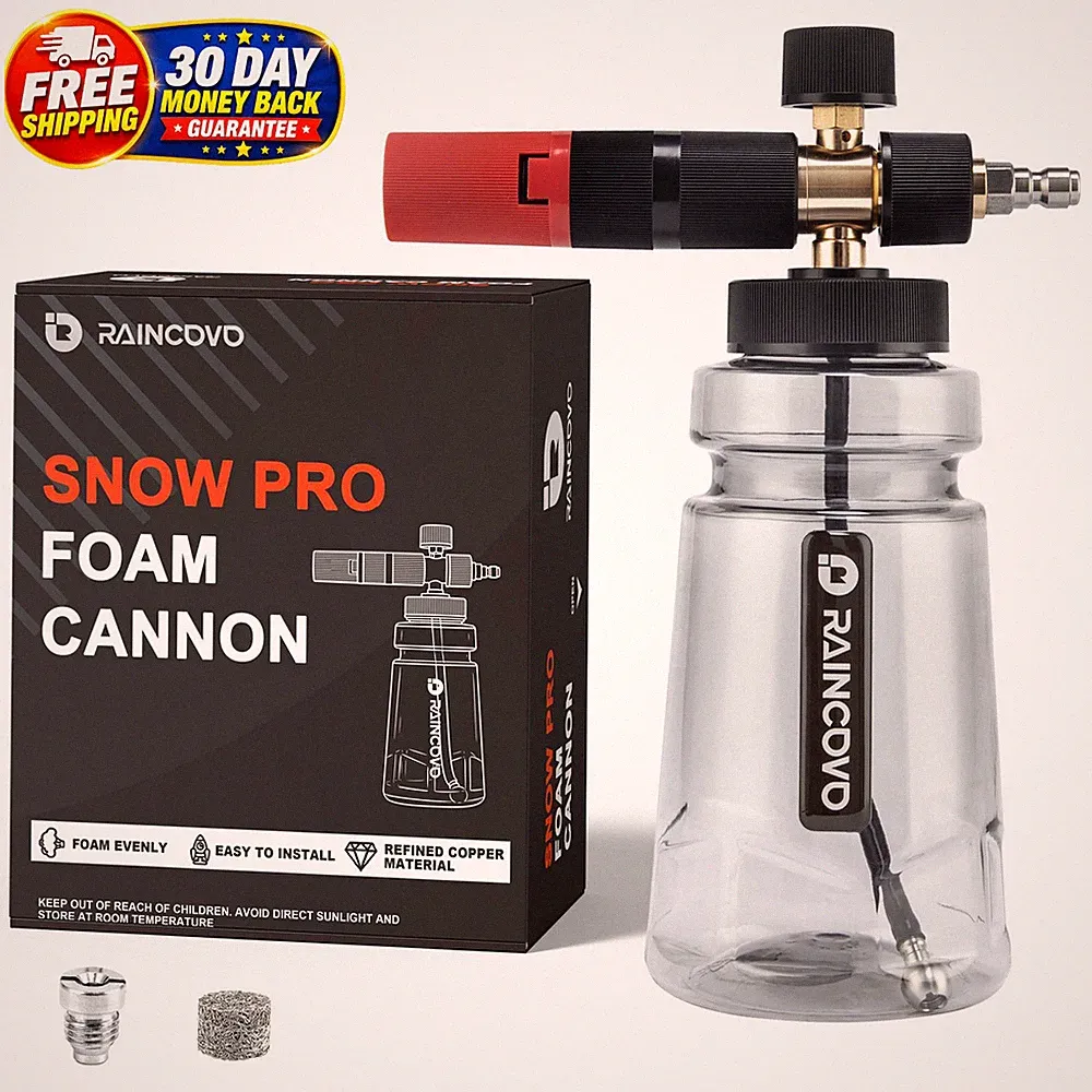 Foam Cannon Wide Mouth for Pressure Washer, Snow Pro Thick Snow Foam Lance for C