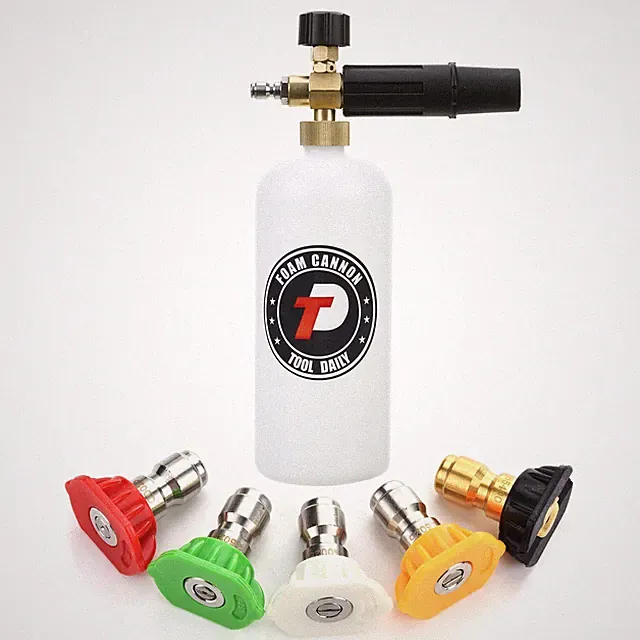 Foam Cannon With 1/4 Inch Quick Connector, 1 Liter, 5 Pressure Washer