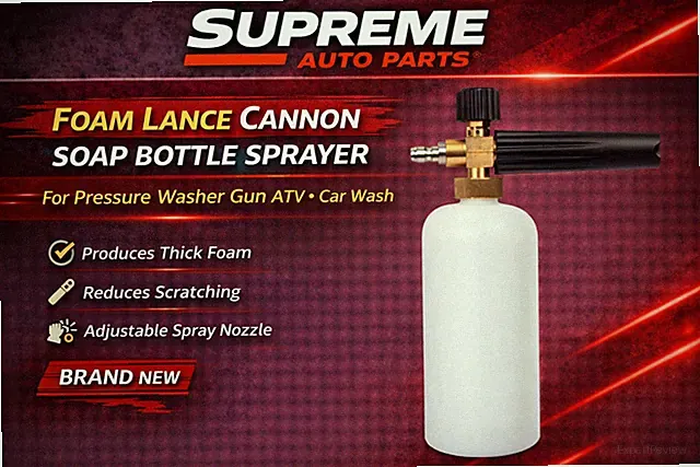 Foam Lance Cannon Soap Bottle Sprayer For Pressure Washer Gun ATV Car Wash