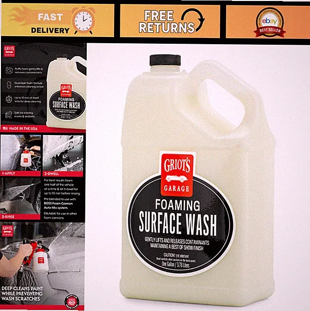 Foaming Surface Wash for Car Cleaning & Detailing, 1 Gallon, Compatible with Foa