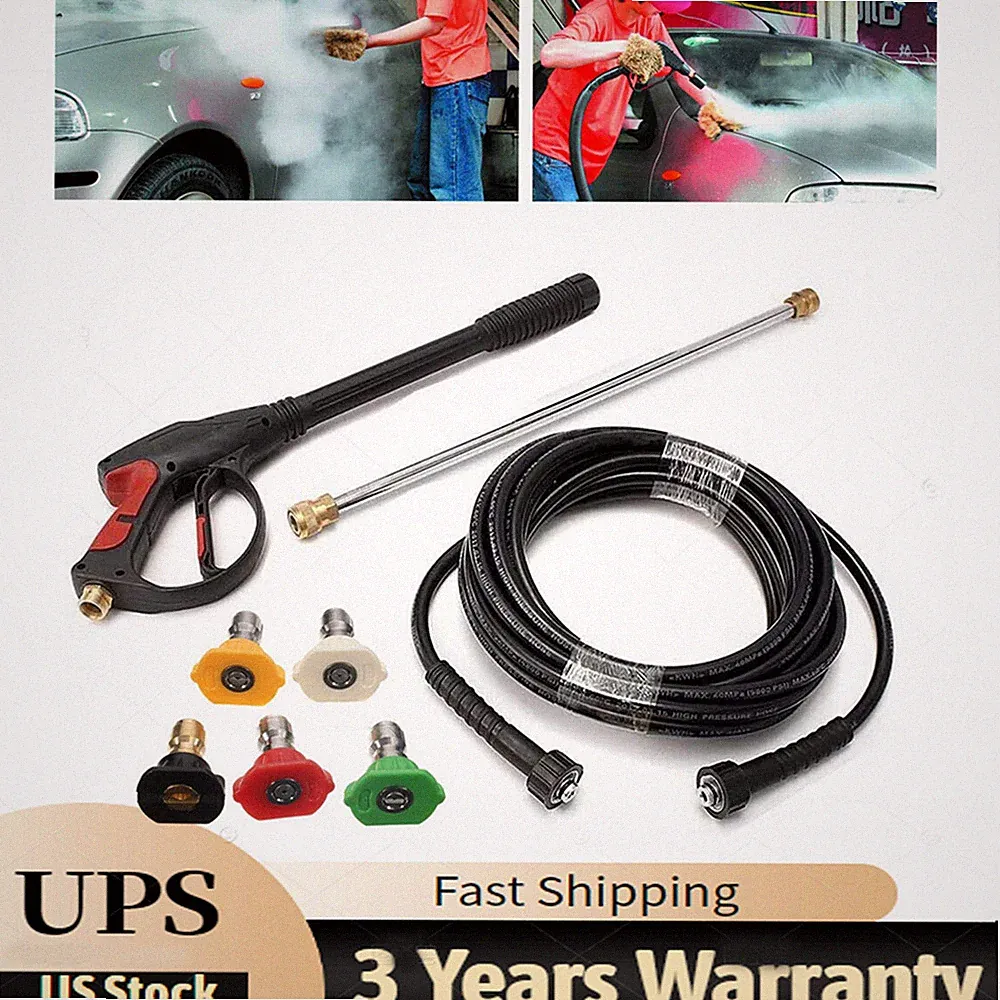 For Craftsman High Pressure Power Washer Spray Gun Wand Hose Kit+5 Tips New