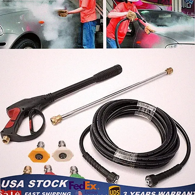 For Craftsman High Pressure Power Washer Spray Gun Wand Hose Kit with 5 Tips
