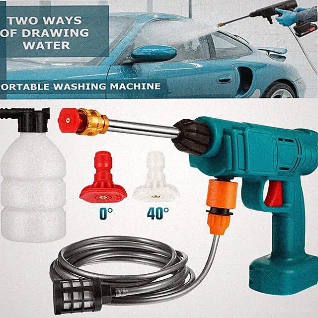 For Makita 18V Cordless High Pressure Washer Gun Set Water Car Jet Wash Cleaner