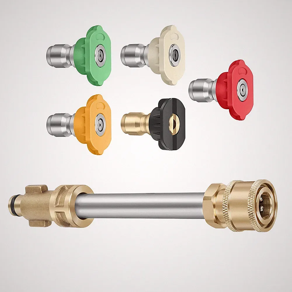 For Ryobi Pressure Washer Quick Connect Adapter Replacement With 5 Color Nozzles