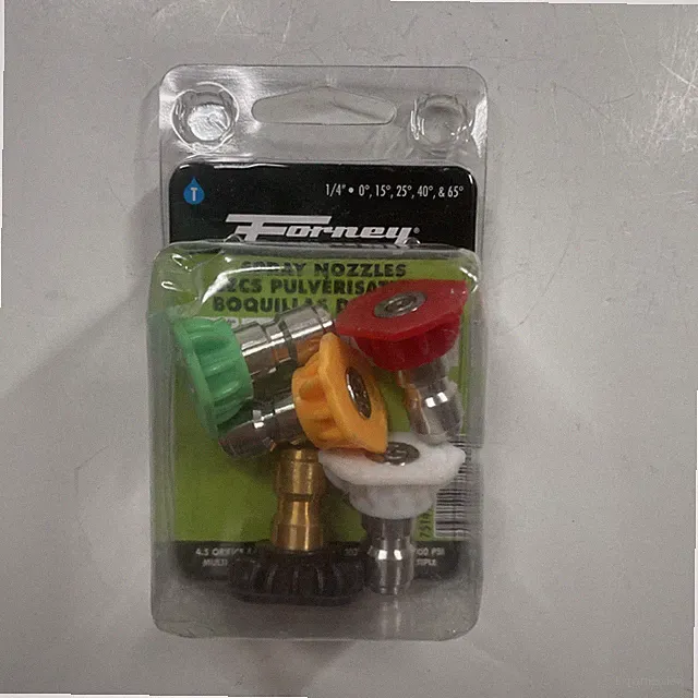 FORNEY 75149 1/4 Inch PRESSURE WASHER SPRAY NOZZLES SET 0°, 15°, 25°, 40°, 65°