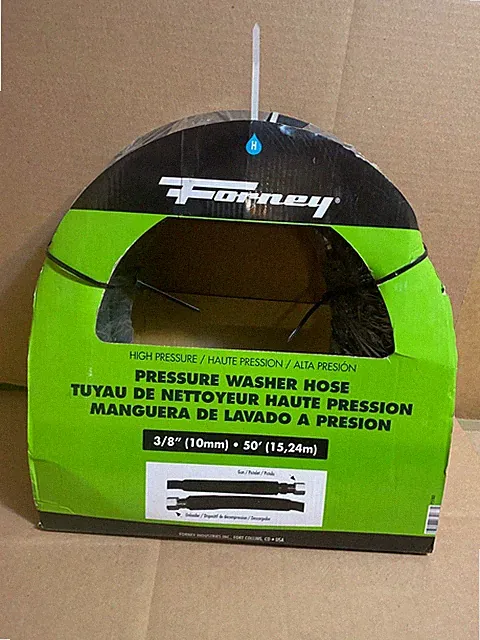 Forney Industries 50 ft. High Pressure Washer Hose 4000 psi 3/8'' Diameter New
