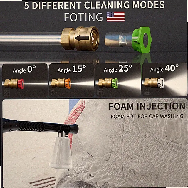 FOTING 2025 UPGRADED ELECTRIC PRESSURE WASHER, 4500 PSI 3.2 GPM POWER - GREEN