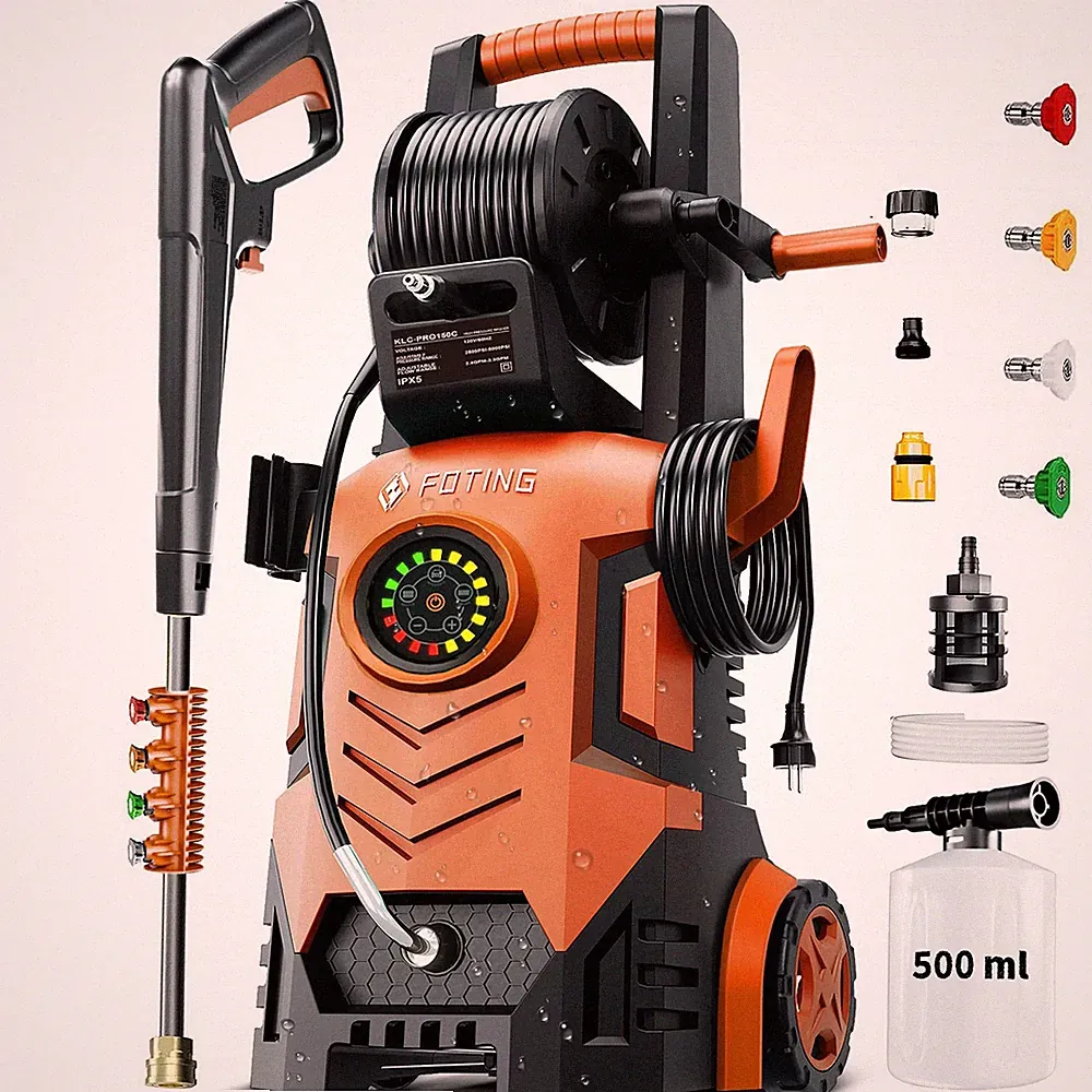 FOTING 2026UPGRADED PRESSURE WASHER 5000PSI TOUCH SCREEN 8 - Scratch & Dent