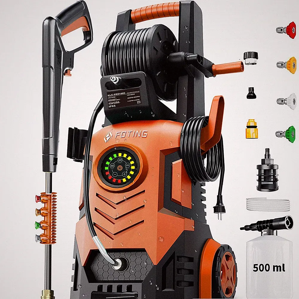 FOTING 2026UPGRADED PRESSURE WASHER 5000PSI TOUCH SCREEN 8 - Scratch & Dent