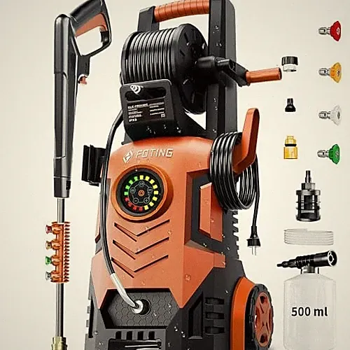 FOTING 2026UPGRADED PRESSURE WASHER 5000PSI WITH ADJUSTABLE TOUCH SCREEN 8