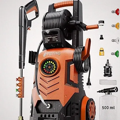 FOTING 2026UPGRADED PRESSURE WASHER 5000PSI WITH ADJUSTABLE TOUCH SCREEN 8