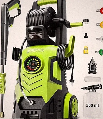 FOTING 5000 MAX PSI PRESSURE WASHER 2026 NEW TOUCH SCREEN 8 LEVEL - YELLOW