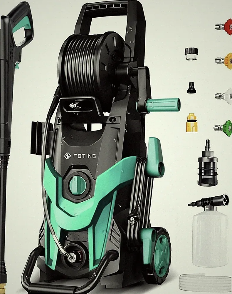 FOTING Electric Pressure Washer, 4600 PSI 3.2 GPM Power Washer with 4 Quick IPX5