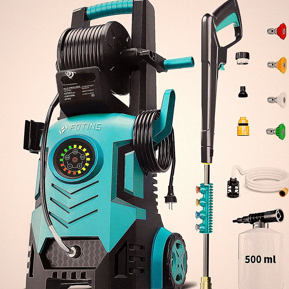 FOTING PRESSURE WASHER 5000PSI ADJ-8-LEVEL TOUCH SCREEN 34" - Scratch & Dent