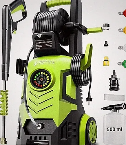 FOTING PRESSURE WASHER 5000PSI WITH ADJUSTABLE TOUCH SCREEN 8 LEVEL, 34"