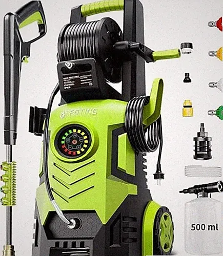 FOTING PRESSURE WASHER 5000PSI WITH ADJUSTABLE TOUCH SCREEN 8 LEVEL, 34"