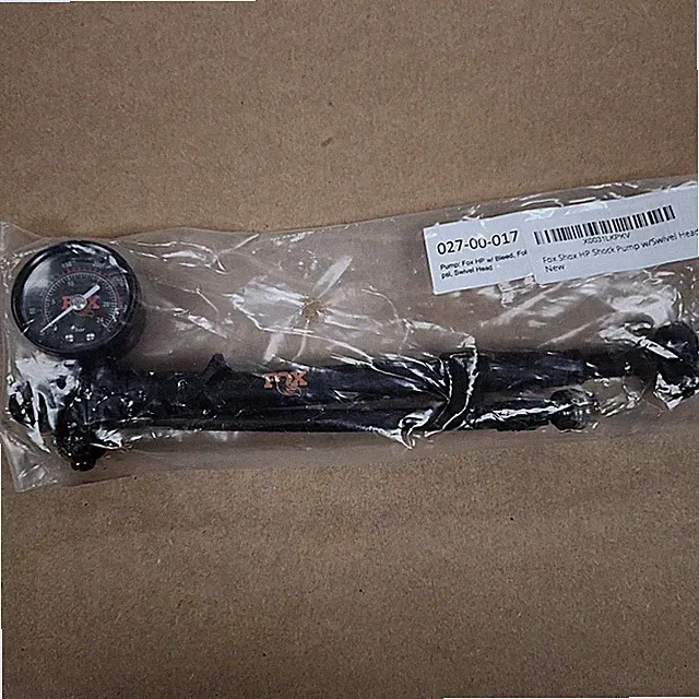Fox High Pressure 350PSI Bicycle Shock Pump w/ Swivel Head OPEN PACKAGE