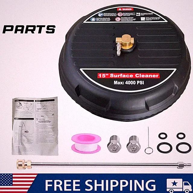 FREE SHIP 15" Pressure Washer Surface Cleaner 4000PSI Power Washer USA STOCK