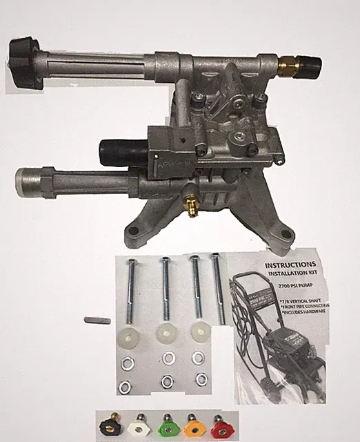 FREE TIPS SET PUMP Troy-Bilt 2800-PSI 2.3 Gas Pressure Washer FRONT PIPES W/HDWR