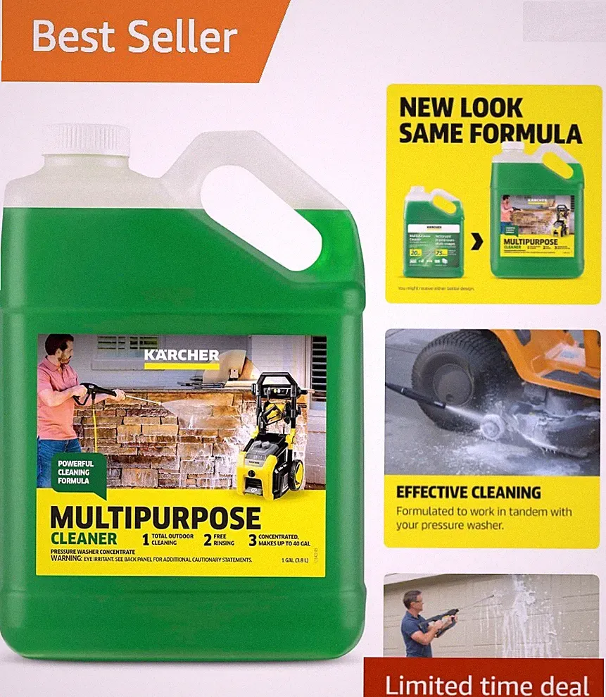 Fresh Scent Concentrated Cleaner for Fences, Patios & More - Pressure Washer Use