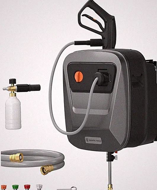 G20 Pressure Washer 2500 PSI with 65FT Hose Reel & 4 Nozzles