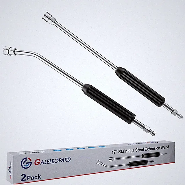 GALELEOPARD Pressure Washer Extension Wand, Short 17 inches, Black